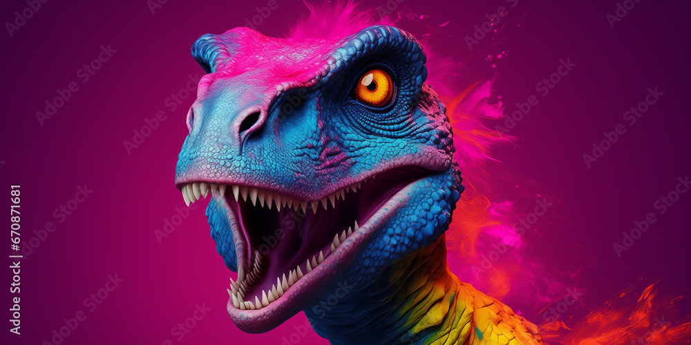 Bright and colorful animal poster. Bright and colorful animal poster.