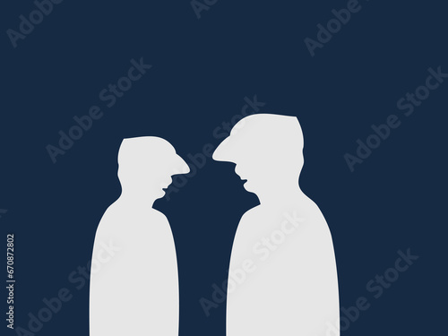 flat design Marine Corps vector illustration