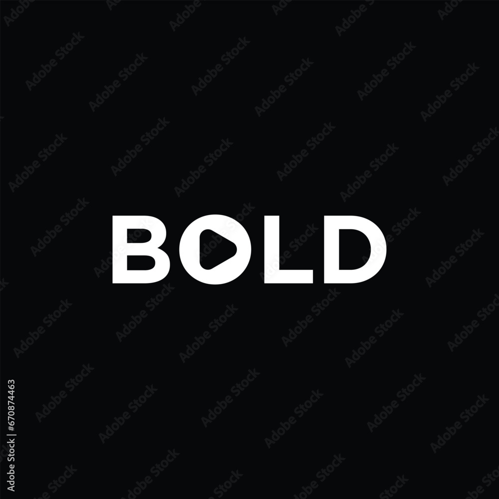 BOLD logo design vector BOLD logo design vector