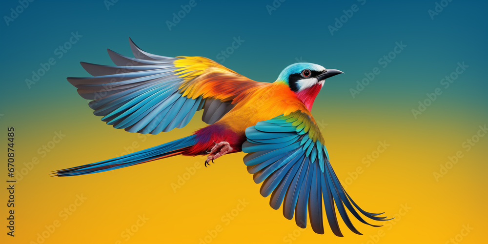 Obraz premium Bright and colorful animal poster.
