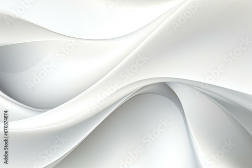 White abstract background with smooth wavy lines