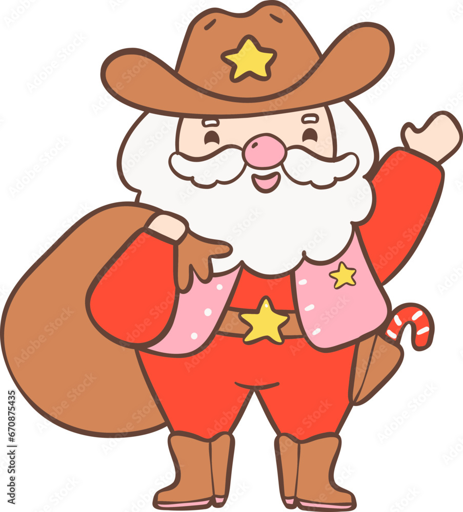Cowboy Christmas Santa Cowboy Christmas Santa