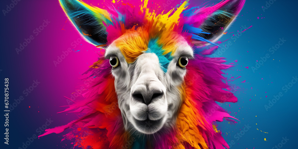 Bright and colorful animal poster. Bright and colorful animal poster.