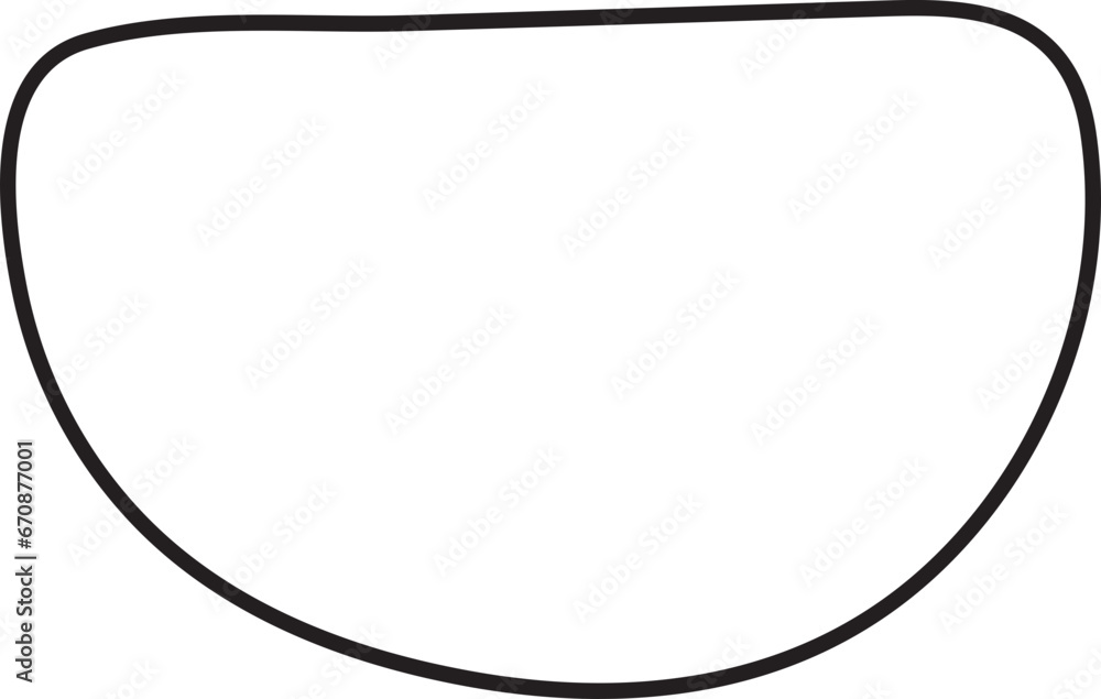 semi circle doodle shape line semi circle doodle shape line