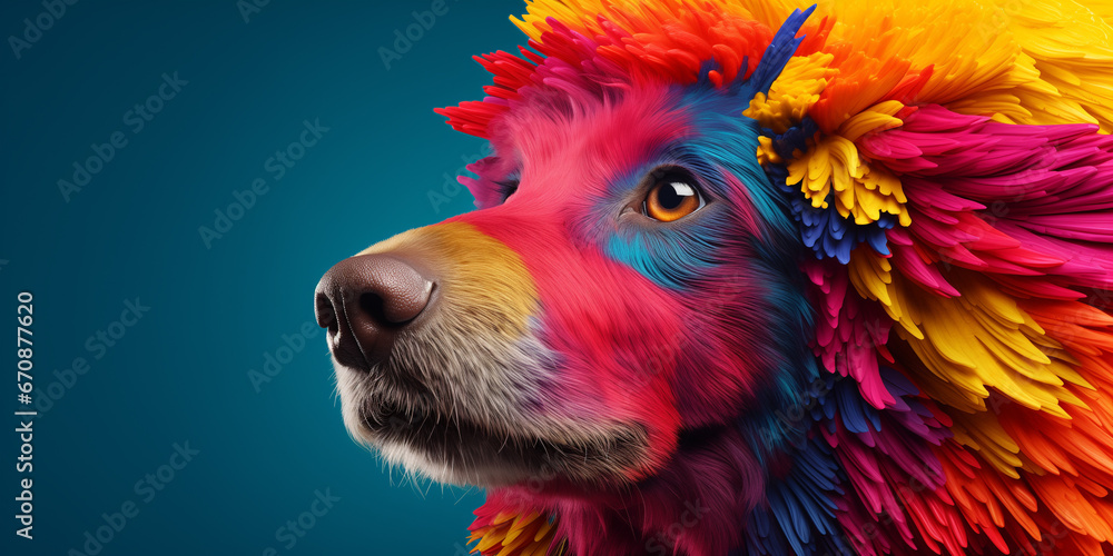 Bright and colorful animal poster. Bright and colorful animal poster.