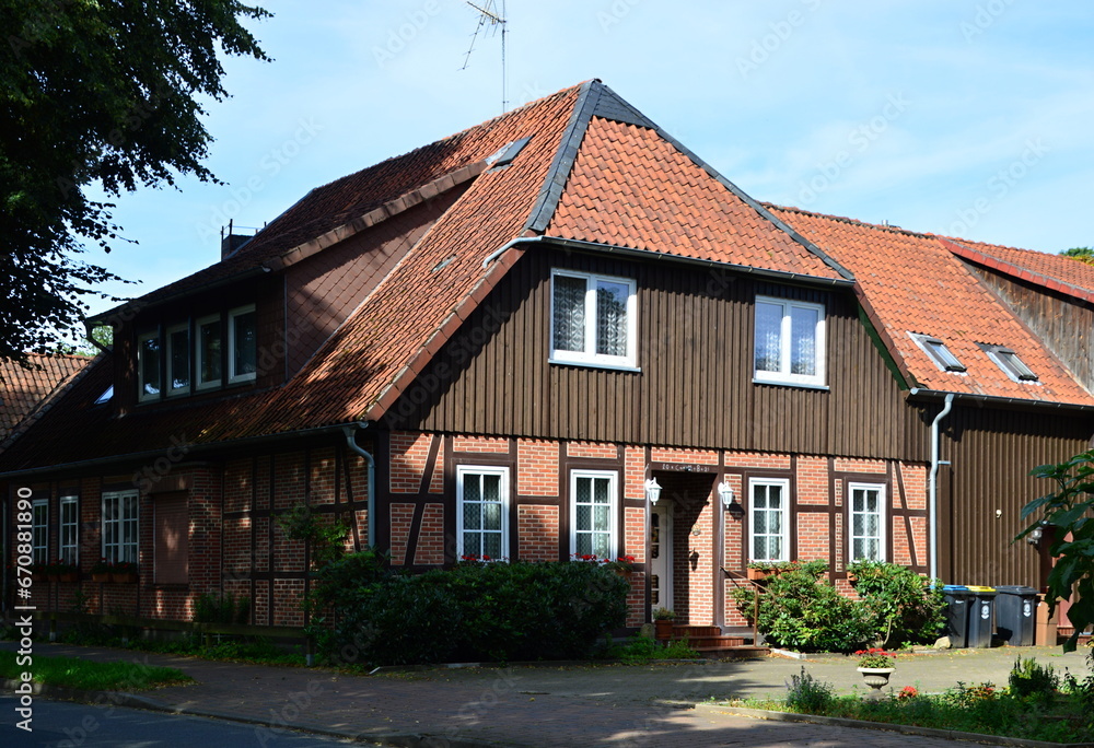 Historical Building in the Town Wietzendorf, Lower Saxony