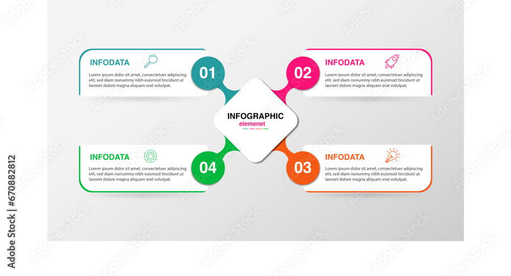 Infographic design with icons and 4 options or steps. Infographics business concept. Infographic design with icons and 4 options or steps. Infographics business concept.
