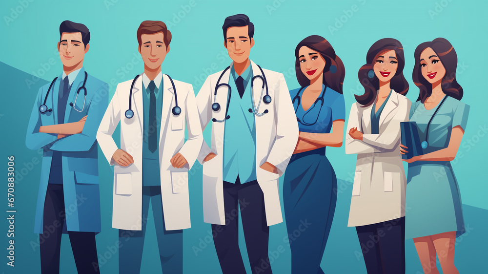 Portrait of a young doctor wearing a gown and stethoscope. Portrait of a young doctor wearing a gown and stethoscope.