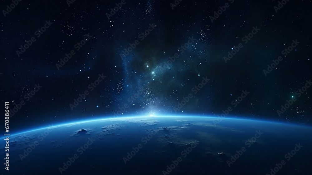 Night blue world planet globe astronomy earth space science global universe