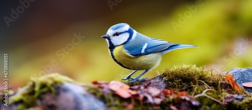 In the forest we encounter a blue tit having breakfast and being unaware of its surroundings © 2rogan