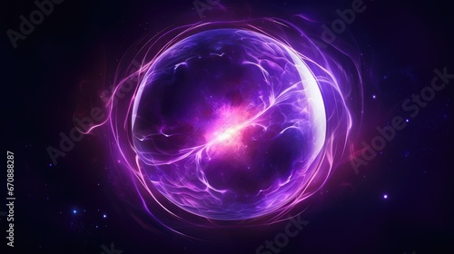 magic sphere solid background