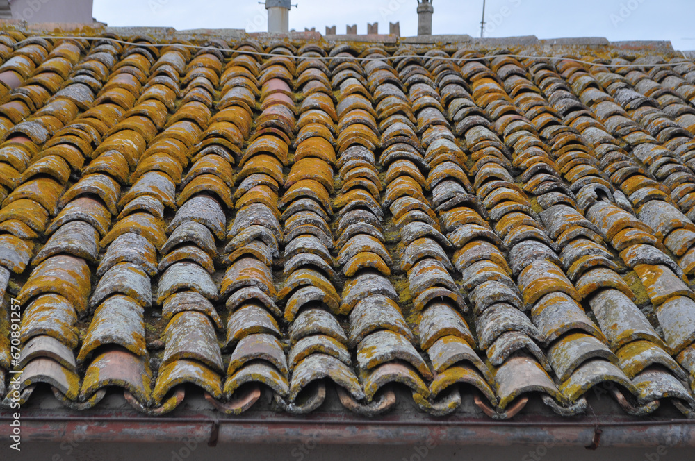 weathered roof tiles texture background weathered roof tiles texture background