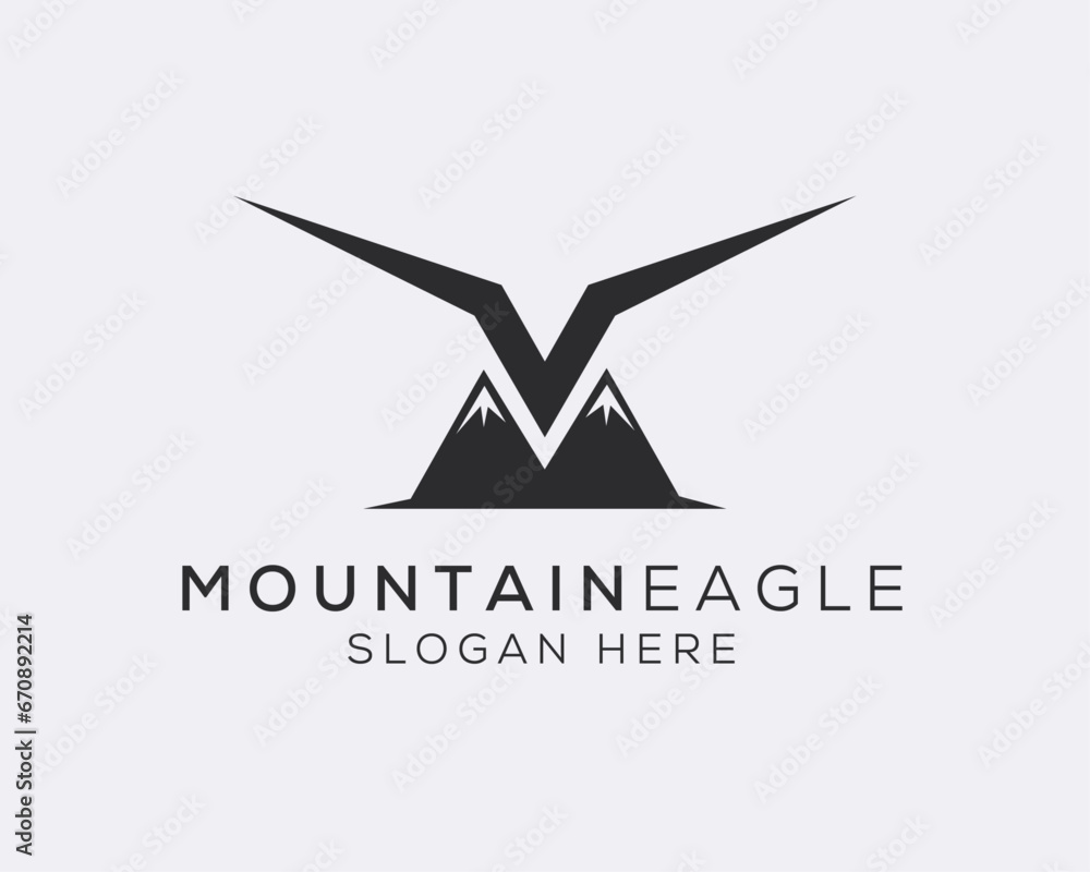 Obraz premium Eagle Logo Design Vector, Emblem, Design Concept, Creative Symbol, Icon