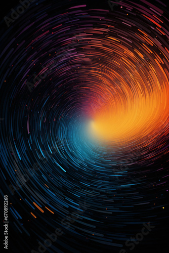 A Colorful Speckled Galactic Spiral Backdrop