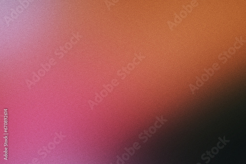 Brown Pink and black gradient abstract background with light effect wallpaper. Blank background with texture and magic light effect