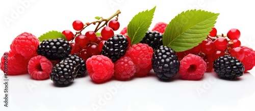 Fresh berries in close up view