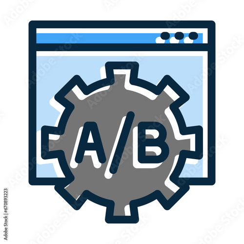 Ab Testing Vector Thick Line Filled Dark Colors