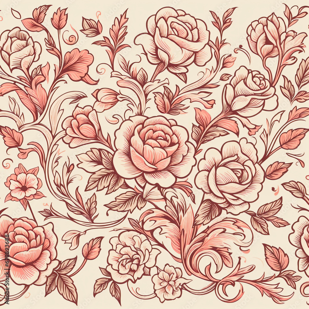 seamless pattern background with roses seamless pattern background with roses