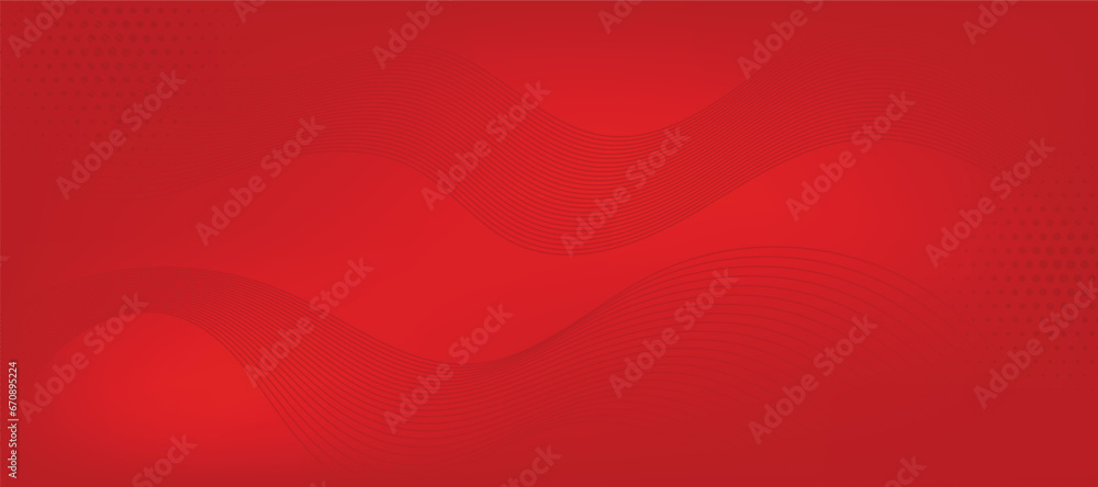 Modern red gradient vector background with red wavy lines. Modern red gradient vector background with red wavy lines.