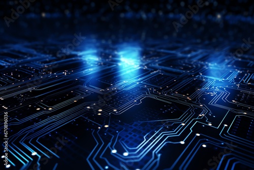 Circuit board background image with hi-tech digital technology concept