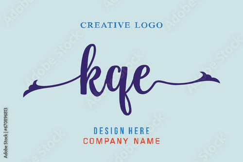 KQE lettering, perfect for company logos, offices, campuses, schools, religious education