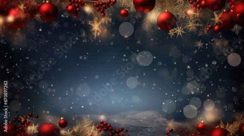Merry Christmas and happy New Year background.