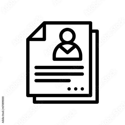 curriculum line icon