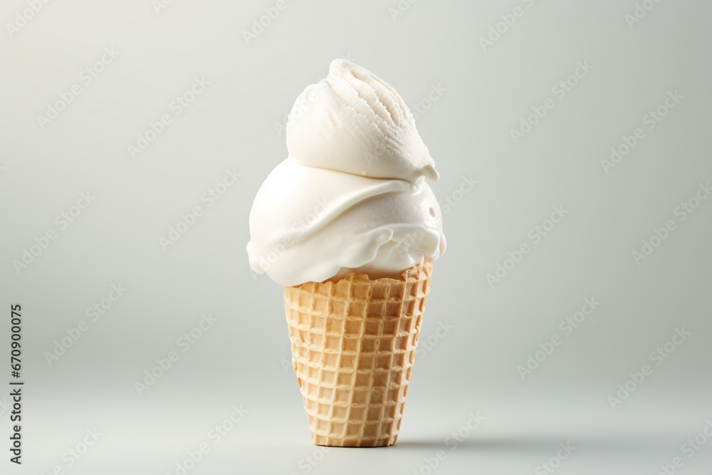 Vanilla ice-cream cone Vanilla ice-cream cone