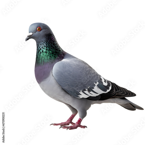 Pigeon on transparent background