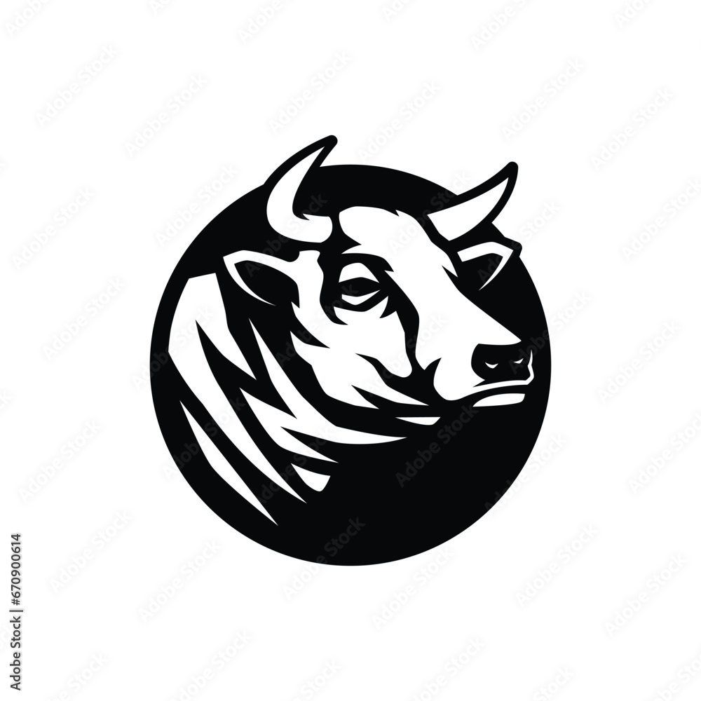 cow logo vector icon illustration cow logo vector icon illustration