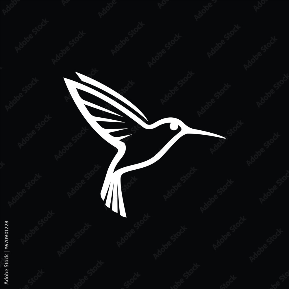 hummingbird logo vector icon illustration hummingbird logo vector icon illustration