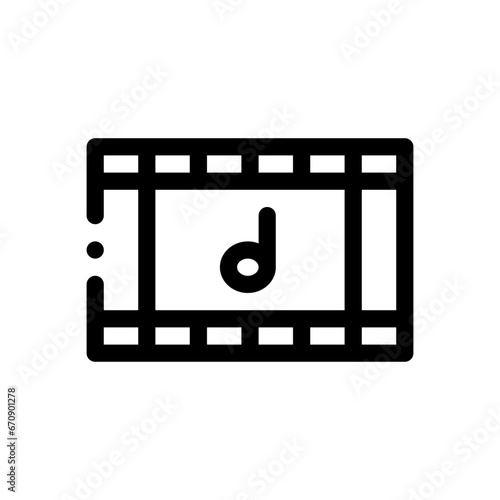 soundtrack line icon
