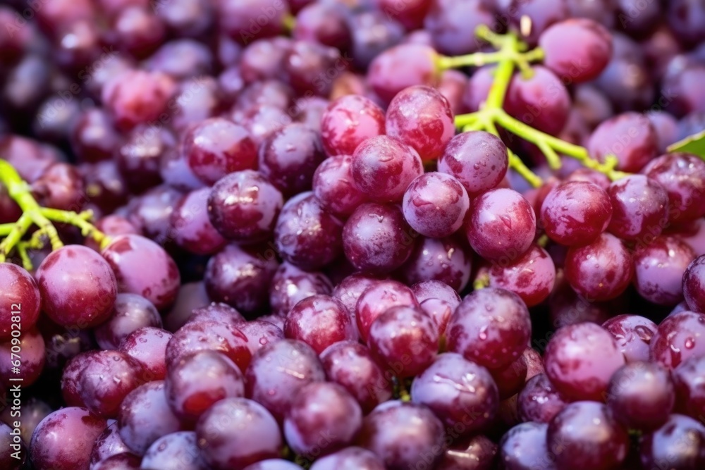 close-up shot of ripe grapes prior to crushing process close-up shot of ripe grapes prior to crushing process