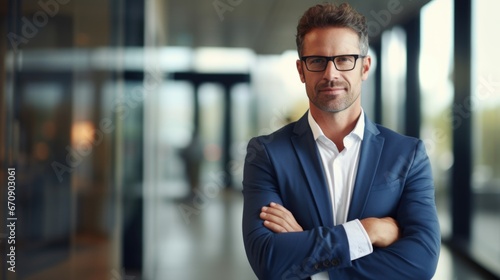 Portrait of confident businessman.