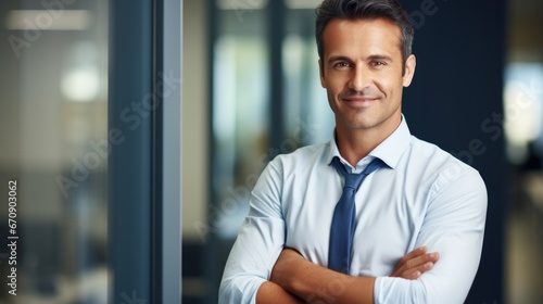 Portrait of confident businessman.