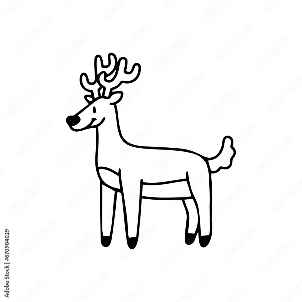Fototapeta premium Wildlife Day Doodle
