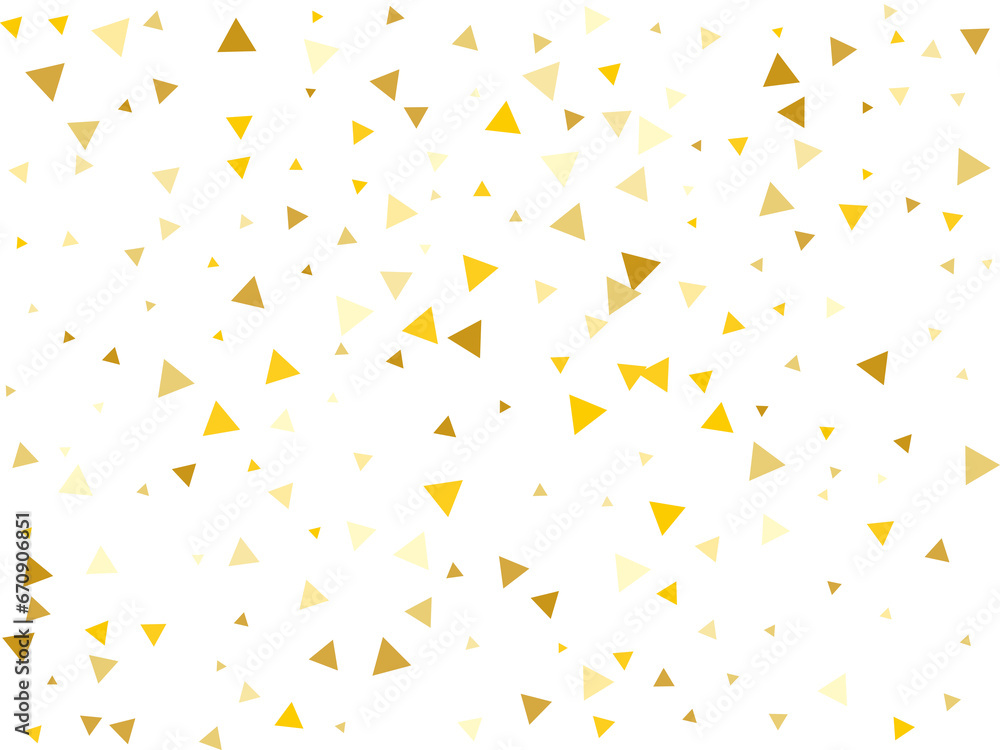 Christmas Golden Triangular Confetti Christmas Golden Triangular Confetti