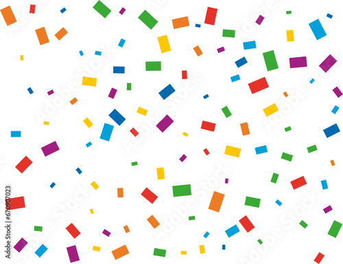 LGBT Rectangular Rainbow Confetti