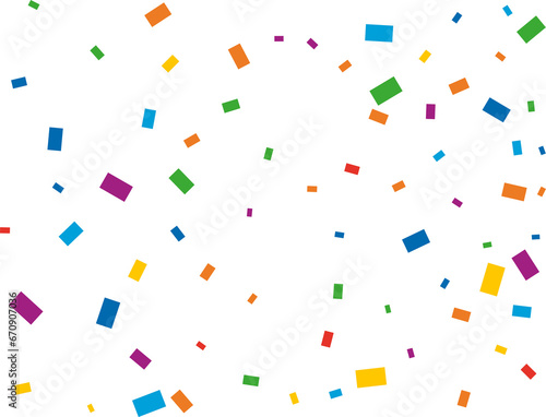 LGBT Rectangular Rainbow Confetti