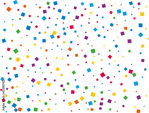 Rainbow Square Confetti