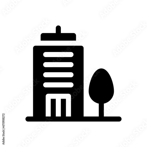 headquarters glyph icon