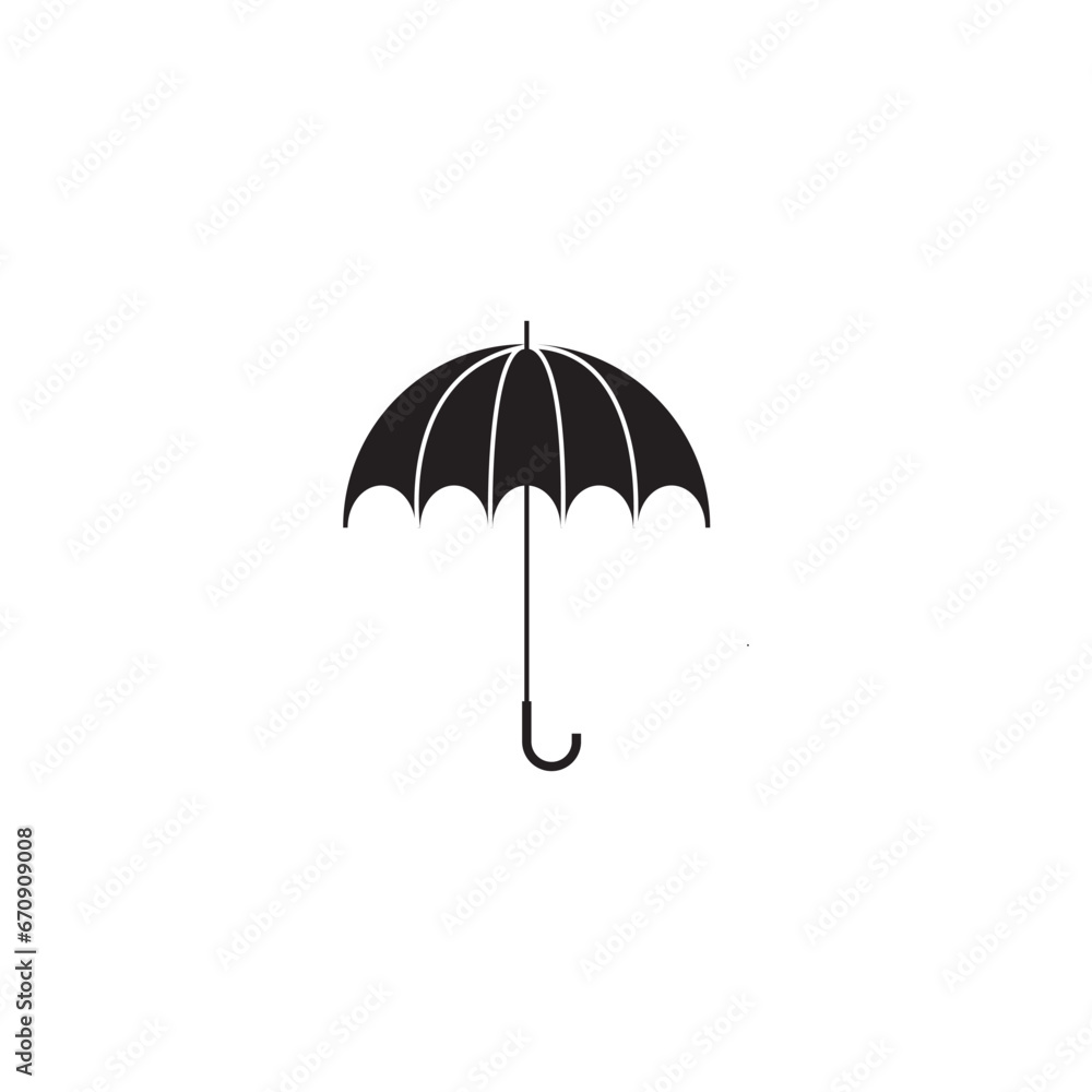 umbrella protection vector icon Illustration