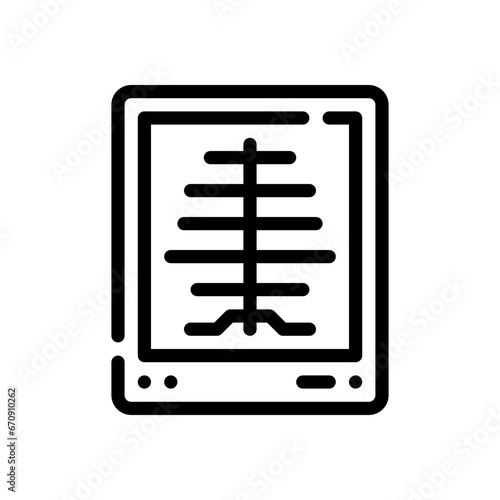 x ray line icon