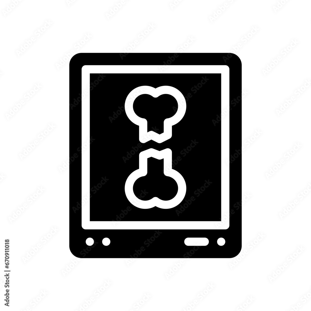 x ray glyph icon x ray glyph icon