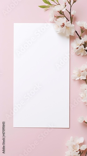 beautiful of floral invitation on card template.  © Moon Story