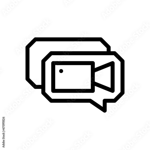 video call line icon