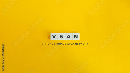 Virtual storage area network (VSAN). photo