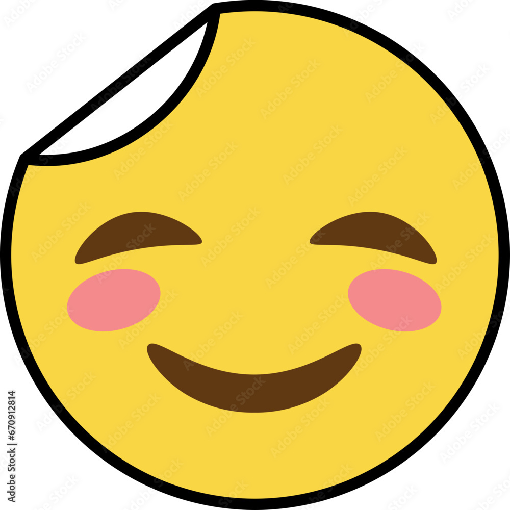 Fototapeta premium charmed sticker emoji icon