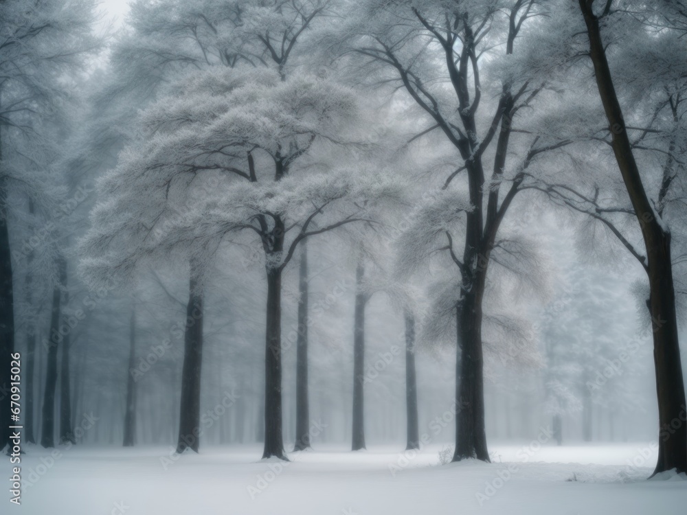 trees in winter background. AI Generative trees in winter background. AI Generative