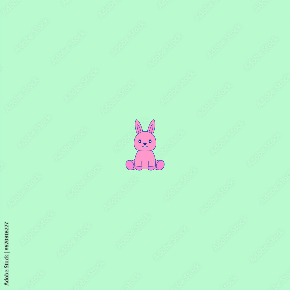 Obraz premium cute animal vector rabbit